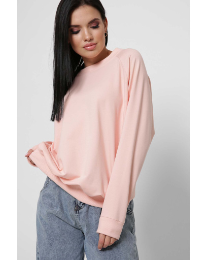 Свитшот персик оверсайз 36270, Цвет: Персиковий, Размер: L, изображение 2