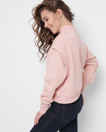 Стильный свитшот на застежке 43312, Цвет: Персиковий, Размер: S, изображение 5