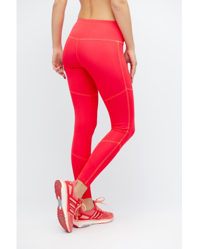 Коралловые спортивные леггинсы на застежке 32935, Цвет: Корал, Размер: L, изображение 3