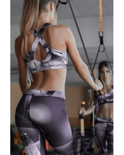 Эффектный топ с открытой спинкой 15972, Цвет: Серый, Размер: XS, изображение 3