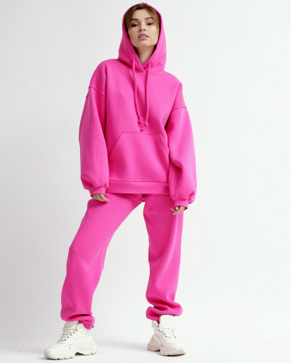Теплий малиновий спортивний костюм 55435, Колір: Малина, Розмір: M, зображення 2