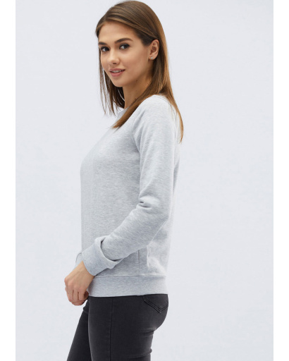 Женский свитшот серого цвета 31975, Цвет: Серый, Размер: XS, изображение 2