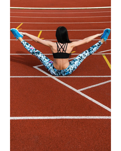 Спортивный черный топ на тонких бретелях 26679, Цвет: Черный, Размер: L, изображение 3