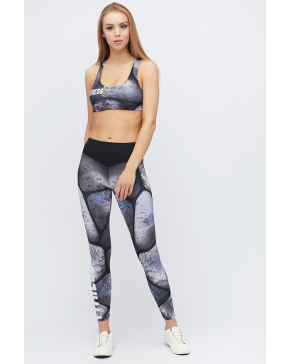 Спортивні легінси для фітнесу 32915, Колір: Сірий, Розмір: XS, зображення 2