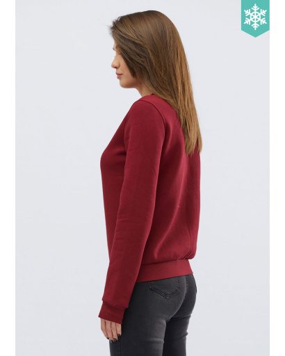 Жіночий бордовий світшот 30449, Колір: Бордовий, Розмір: XS, зображення 2