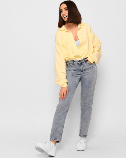 Желтый жакет на пуговицах 44942, Цвет: Жёлтый, Размер: L, изображение 2