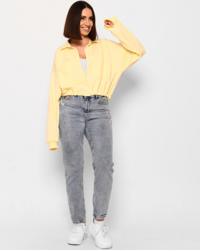 Желтый жакет на пуговицах 44942, Цвет: Жёлтый, Размер: L, изображение 3