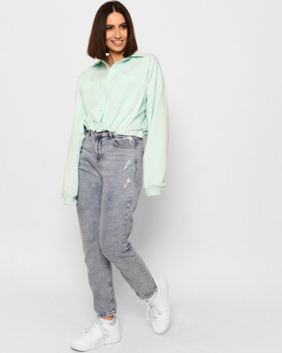 Модный жакет из мягкой ткани 44943, Цвет: Мята, Размер: L, изображение 5