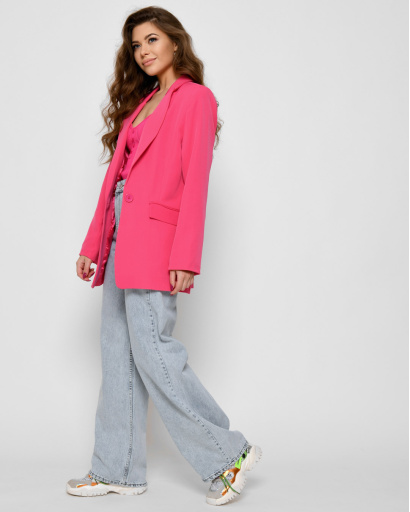 Свободный розовый пиджак 48564, Цвет: Розовый, Размер: L, изображение 7