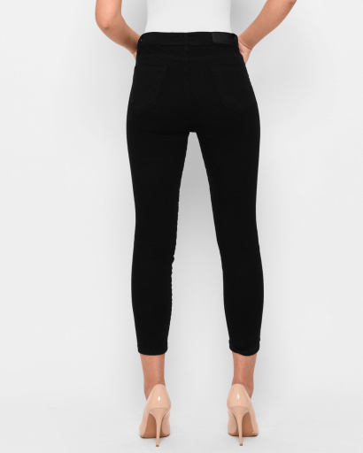 Черные джинсы скинни 43110, Цвет: Черный, Размер: 29, изображение 5