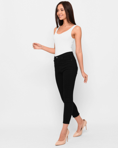 Черные джинсы скинни 43110, Цвет: Черный, Размер: 29, изображение 2