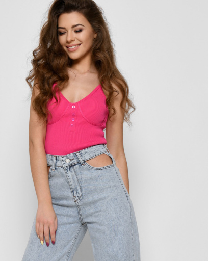 Дизайнерские джинсы с разрезами 48533, Цвет: Голубой, Размер: 29, изображение 6