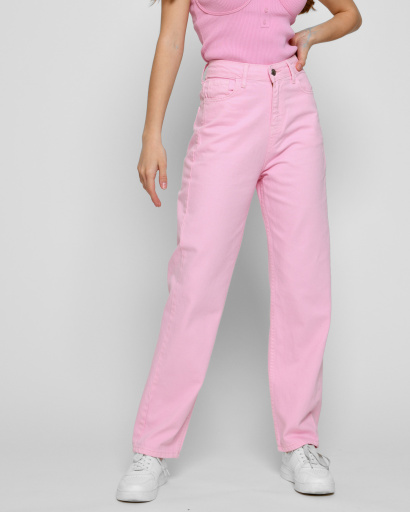 Рожеві джинси релакси 48539, Колір: Рожевий, Розмір: 25, зображення 2