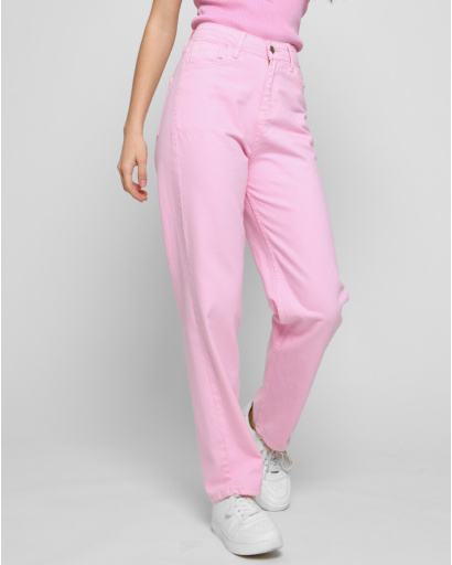 Рожеві джинси релакси 48539, Колір: Рожевий, Розмір: 25, зображення 3