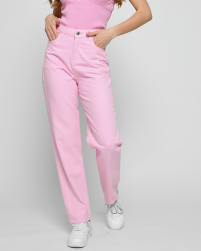 Рожеві джинси релакси 48539, Колір: Рожевий, Розмір: 25, зображення 5