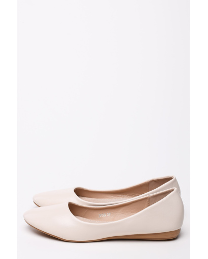 Бежевые женские балетки 35245, Цвет: Бежевый, Размер: 37, изображение 3