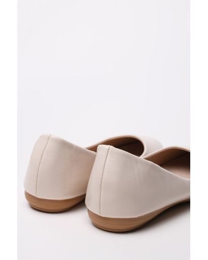 Бежевые женские балетки 35245, Цвет: Бежевый, Размер: 37, изображение 4