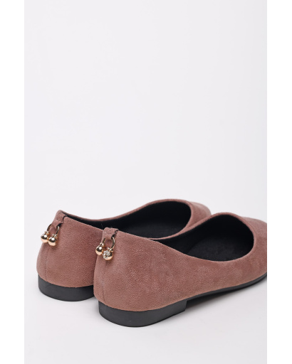 Стильные женские балетки 35246, Цвет: Пудровый, Размер: 38, изображение 5