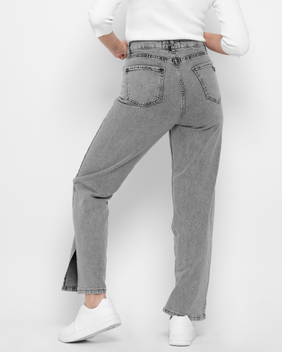 Сірі джинси кльош 43129, Колір: Сірий, Розмір: 26, зображення 3