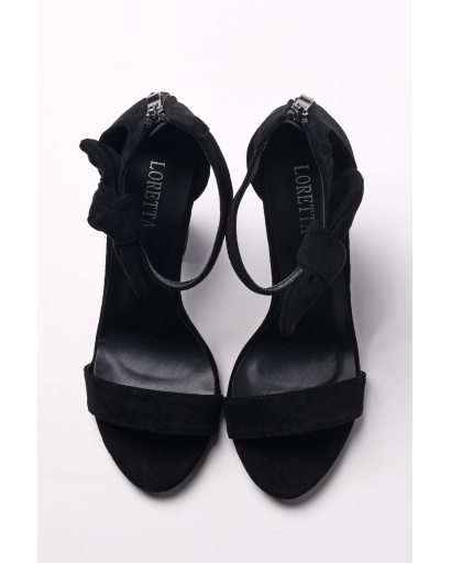 Черные летние босоножки 35259, Цвет: Черный, Размер: 39, изображение 4