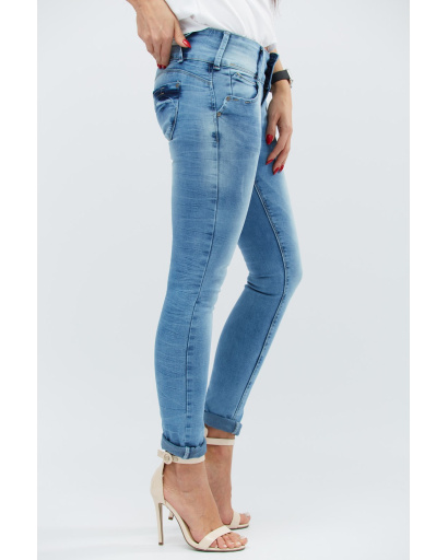 Женские джинсы-скинни 30995, Цвет: Голубой, Размер: 30, изображение 4