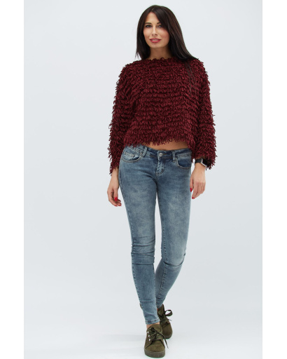 Жіночі темні джинси скінні 30662, Колір: Сірий, Розмір: 30, зображення 2