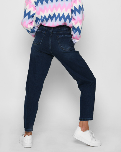 Женские джинсы мом 52192, Цвет: Синий, Размер: 25, изображение 2