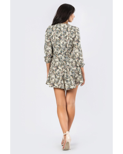 Летний кремовый комбинезон 33942, Цвет: Молочний, Размер: XS, изображение 4