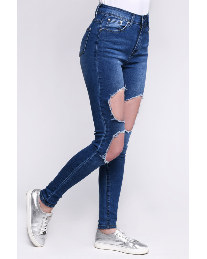 Джинсы Super Skinny -31031-2 30989, Цвет: Синий, Размер: 27, изображение 3