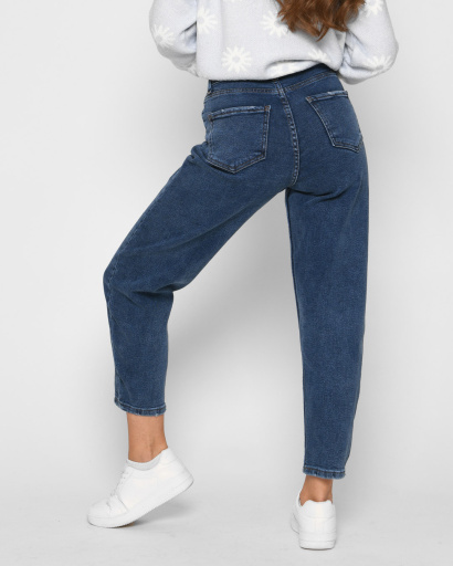 Синие джинсы слоучи 52110, Цвет: Синий, Размер: 26, изображение 4