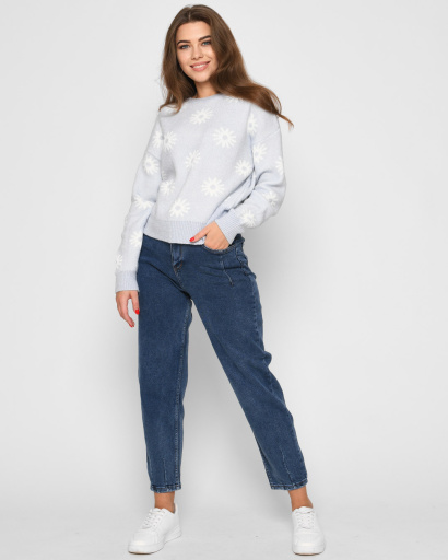 Синие джинсы слоучи 52110, Цвет: Синий, Размер: 26, изображение 5