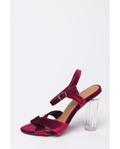 Замшевые босоножки цвета вина 35264, Цвет: Бургунди, Размер: 37, изображение 3