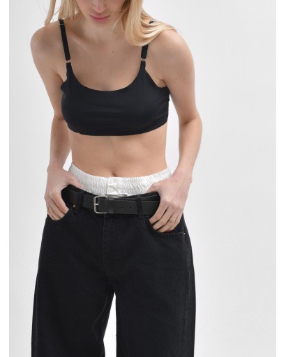 Жіночі джинси baggy чорного кольору 55993, Колір: Чорний, Розмір: M, зображення 2