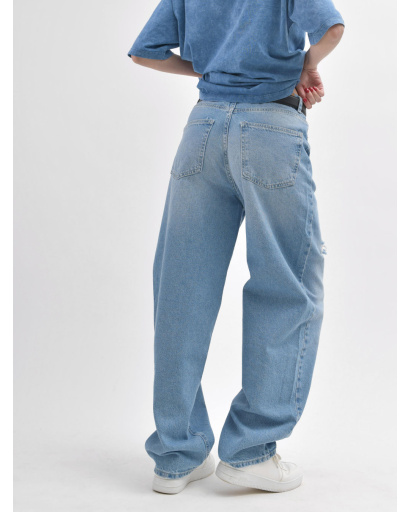 Джинси скейтери (баггі) 55996, Колір: Блакитний, Розмір: S, зображення 4