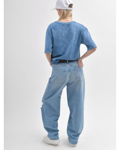 Джинси скейтери (баггі) 55996, Колір: Блакитний, Розмір: S, зображення 5