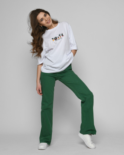 Зеленые джинсы эспаньолы 55107, Цвет: Зеленый, Размер: 26, изображение 2