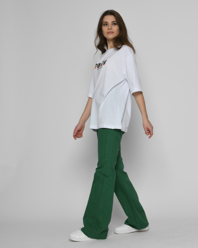 Зеленые джинсы эспаньолы 55107, Цвет: Зеленый, Размер: 26, изображение 7