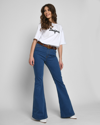 Женские синие джинсы Эспаньйоли 55117, Цвет: Синий, Размер: 29, изображение 4