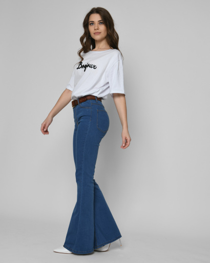 Женские синие джинсы Эспаньйоли 55117, Цвет: Синий, Размер: 29, изображение 6