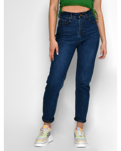 Сині джинси-балони 55121, Колір: Синій, Розмір: 28, зображення 3