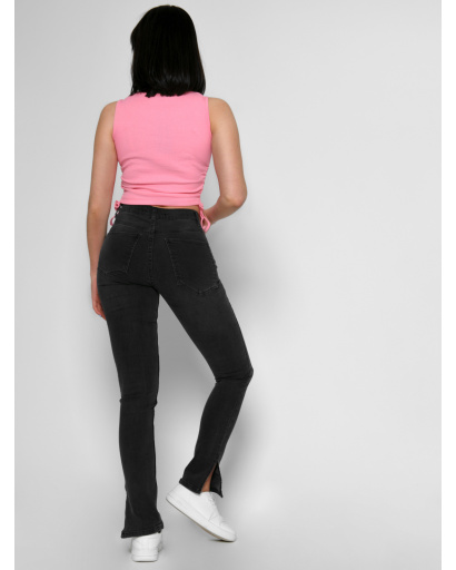 Графитовые облегающие джинсы 55123, Цвет: Графит, Размер: 25, изображение 4