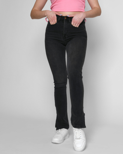 Графитовые облегающие джинсы 55123, Цвет: Графит, Размер: 25, изображение 2