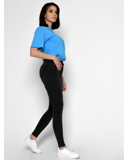 Графитовые джинсы скинни 55126, Цвет: Графит, Размер: 26, изображение 4