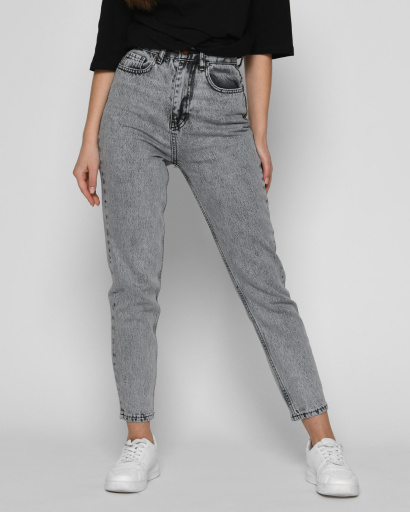 Серые джинсы-баллоны 55128, Цвет: Серый, Размер: 25, изображение 2