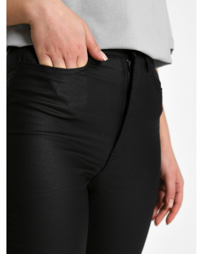 Черные джинсы скинни 55129, Цвет: Черный, Размер: 28, изображение 4