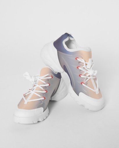 Стильные летние кроссовки 45014, Цвет: Белый, Размер: 37, изображение 5