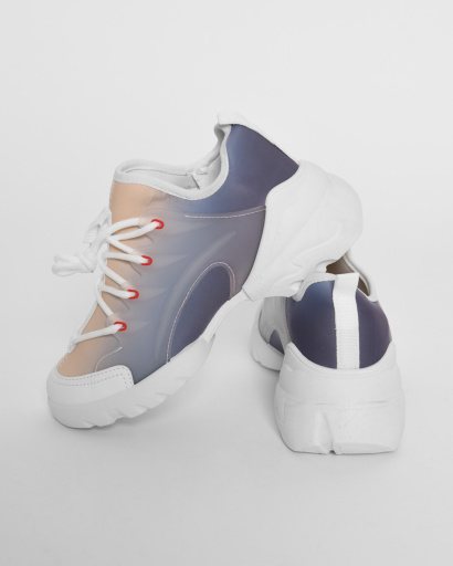 Стильные летние кроссовки 45014, Цвет: Белый, Размер: 37, изображение 6