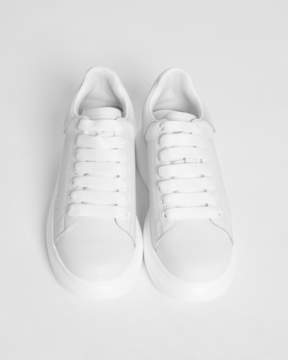 Белые классические кеды 45018, Цвет: Белый, Размер: 40, изображение 4