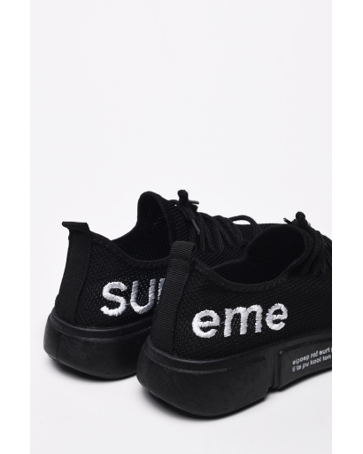 Черные кеды из текстиля 35222, Цвет: Черный, Размер: 39, изображение 5