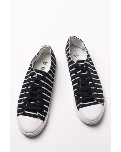 Стильні літні кеди 35227, Колір: Чорний, Розмір: 37, зображення 3